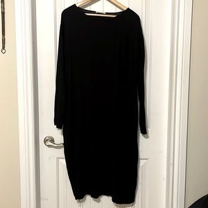 Black Crane Plain Dress